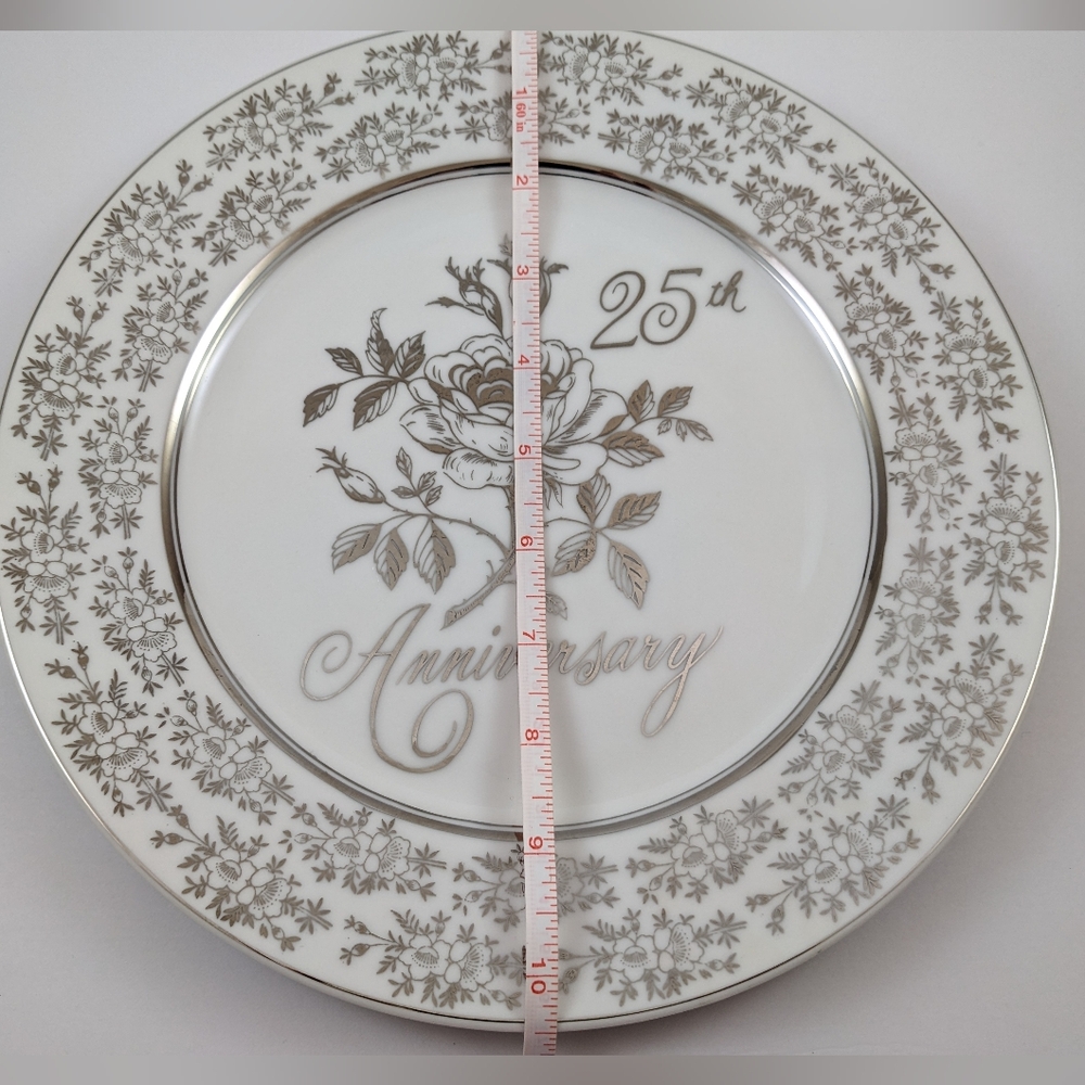 25th Anniversary Silver Embossed Plate - Picture 5 of 5